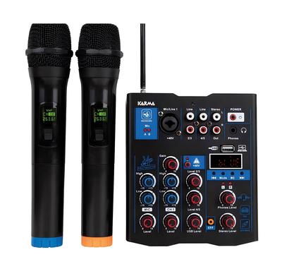 MXW 5 5 channel mixer with double radio microphone