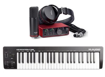 Scarlett Solo Studio Pack (4th Gen) + M-Audio Keystation 49 MK3