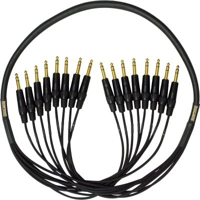 Gold 8 Channel TRS-TRS Snake Cable 6m