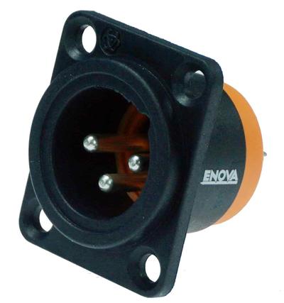 XL13MB-W XLR Chassis Connector Male 3-pin