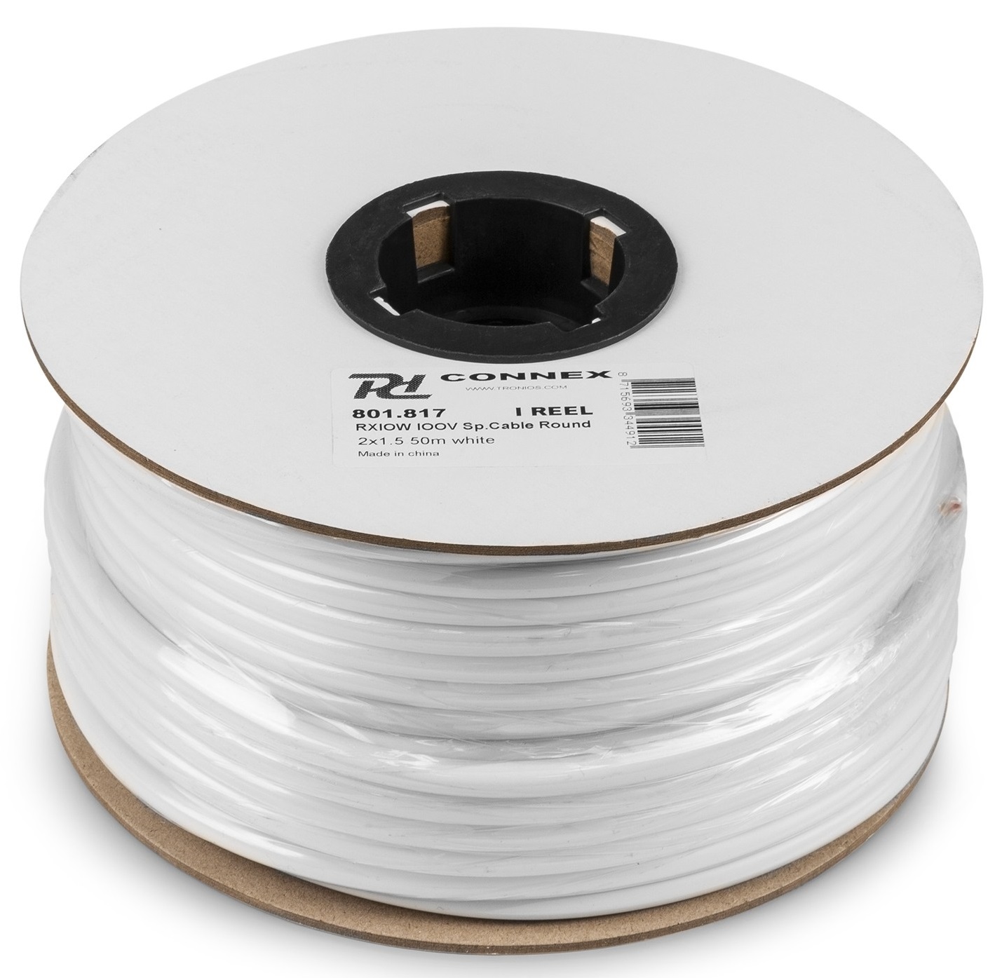 RX10W Speaker cable 2 x 1.5mm White 50m