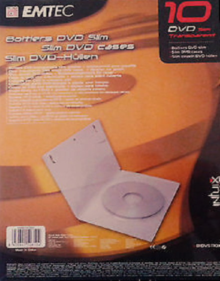 DVD Cases Slim Transparent