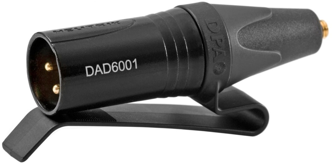 Adapter for MicroDot to 3-pin XLR with Belt Clip (DAD6001-BC)