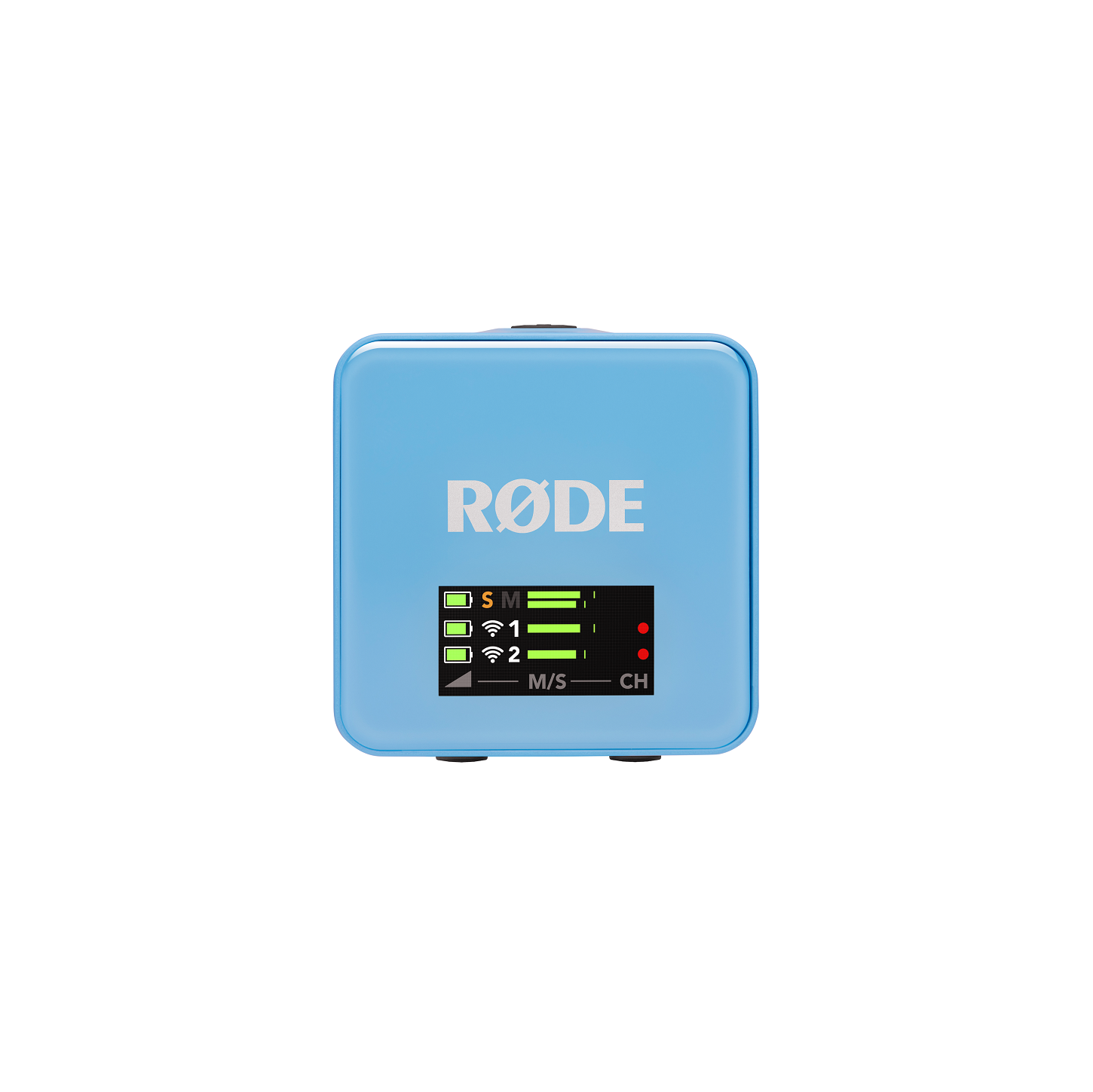rode wireless go go gen III blue RX front 4000x4000 rgb